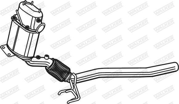 Walker 93283 - Сажевый / частичный фильтр, система выхлопа ОГ abcparts.ee