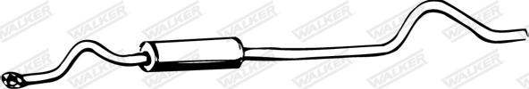 Walker 07836 - Средний глушитель выхлопных газов abcparts.ee
