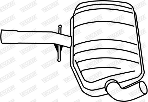 Walker 19682 - Средний глушитель выхлопных газов abcparts.ee