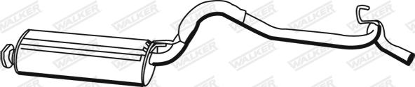 Walker 18684 - Глушитель выхлопных газов, конечный abcparts.ee