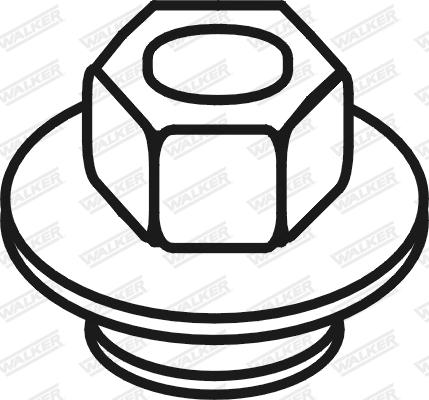 Walker 81781 - Гайка, выпускной коллектор abcparts.ee