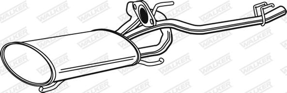 Walker 21527 - Глушитель выхлопных газов, конечный abcparts.ee