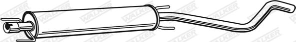 Walker 23195 - Средний глушитель выхлопных газов abcparts.ee