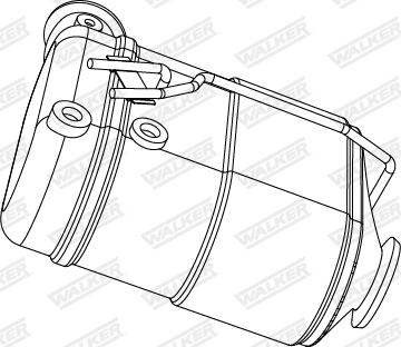 Walker 73384 - Сажевый / частичный фильтр, система выхлопа ОГ abcparts.ee