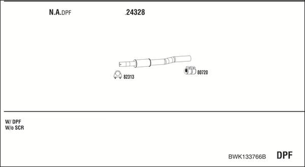 Walker BWK133766B - Система выпуска ОГ abcparts.ee