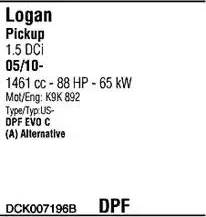 Walker DCK007196B - Система выпуска ОГ abcparts.ee