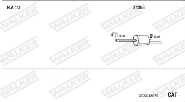 Walker DCK018979 - Система выпуска ОГ abcparts.ee