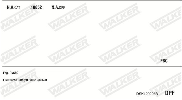 Walker DSK129226B - Система выпуска ОГ abcparts.ee