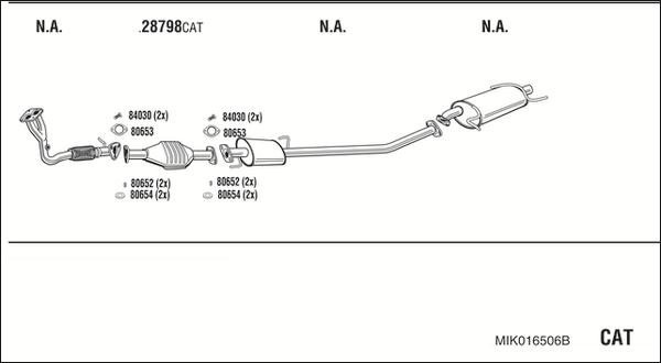 Walker MIK016506B - Система выпуска ОГ abcparts.ee