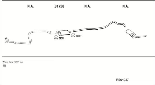 Walker RE94037 - Система выпуска ОГ abcparts.ee