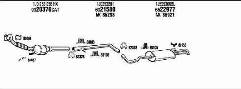 Walker SE50038A - Система выпуска ОГ abcparts.ee