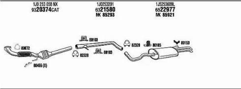 Walker SE50046 - Система выпуска ОГ abcparts.ee