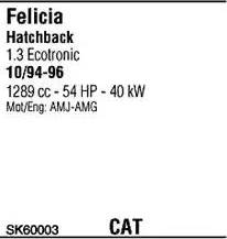 Walker SK60003 - Система выпуска ОГ abcparts.ee