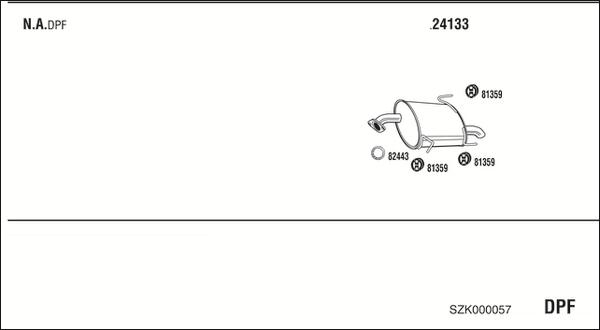 Walker SZK000057 - Система выпуска ОГ abcparts.ee