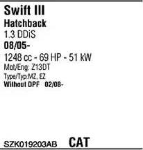 Walker SZK019203AB - Система выпуска ОГ abcparts.ee