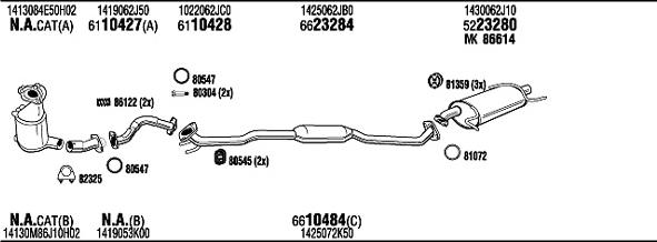 Walker SZK028149A - Система выпуска ОГ abcparts.ee