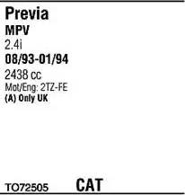 Walker TO72505 - Система выпуска ОГ abcparts.ee