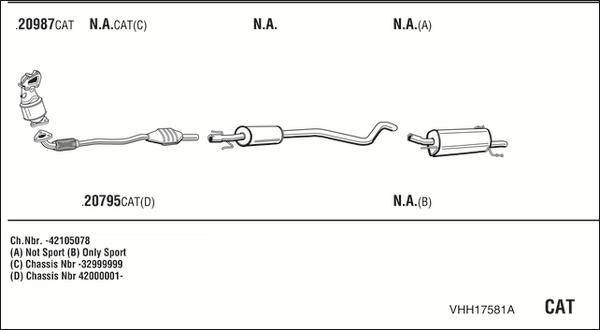 Walker VHH17581A - Система выпуска ОГ abcparts.ee