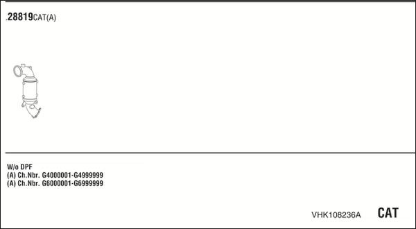 Walker VHK108236A - Система выпуска ОГ abcparts.ee