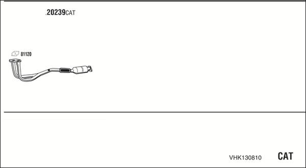 Walker VHK130810 - Система выпуска ОГ abcparts.ee