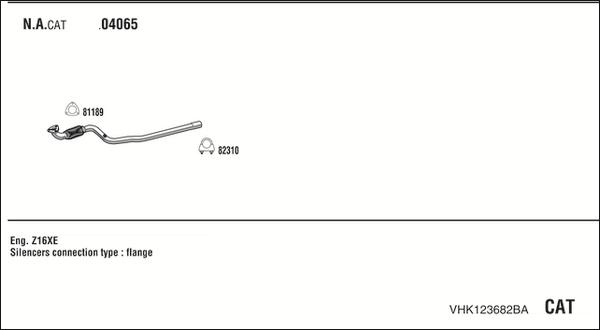Walker VHK123682BA - Система выпуска ОГ abcparts.ee