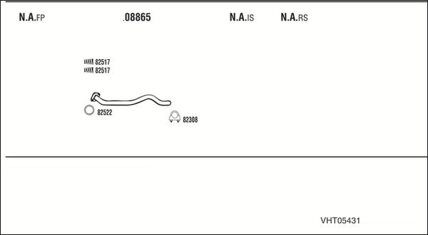 Walker VHT05431 - Система выпуска ОГ abcparts.ee