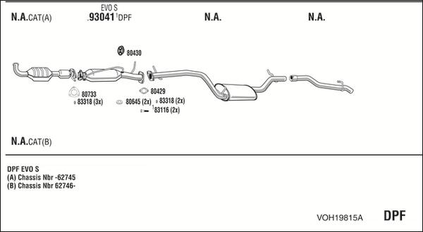 Walker VOH19815A - Система выпуска ОГ abcparts.ee