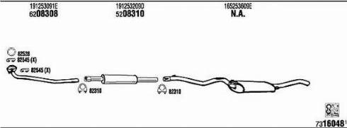 Walker VW40182A - Система выпуска ОГ abcparts.ee