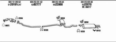Walker VW50946 - Система выпуска ОГ abcparts.ee