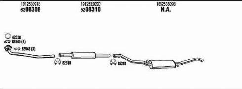 Walker VW20460 - Система выпуска ОГ abcparts.ee