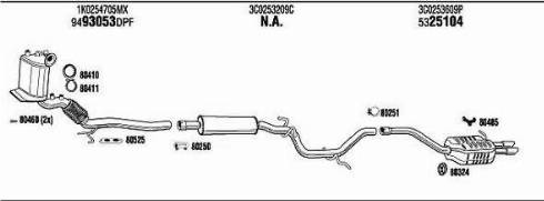 Walker VWK018728BA - Система выпуска ОГ abcparts.ee