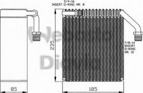Webasto 82D0526138MA - Испаритель, кондиционер abcparts.ee