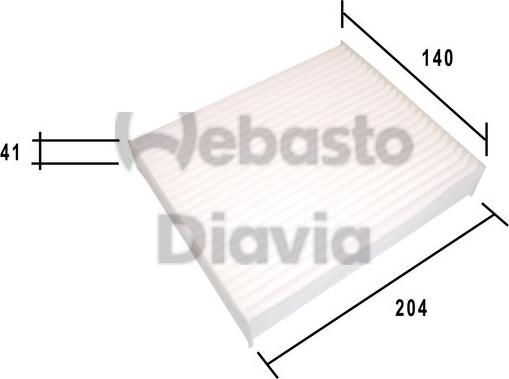 Webasto 82D0325185A - Фильтр воздуха в салоне abcparts.ee