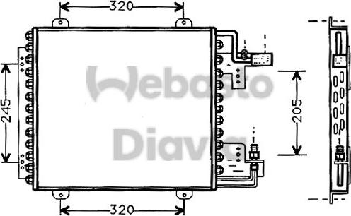 Webasto 82D0225089B - Конденсатор кондиционера abcparts.ee