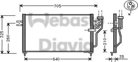 Webasto 82D0225127A - Конденсатор кондиционера abcparts.ee