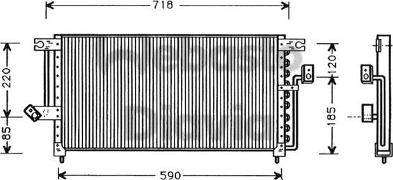 Webasto 82D0225336A - Конденсатор кондиционера abcparts.ee