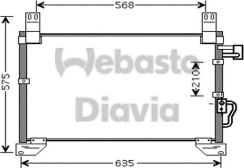 Webasto 82D0226220MA - Конденсатор кондиционера abcparts.ee