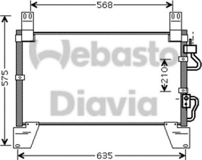 Webasto 82D0226221MA - Конденсатор кондиционера abcparts.ee