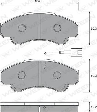 4U 22762PU - Тормозные колодки, дисковые, комплект abcparts.ee