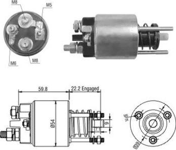 WE PARTS 471480134 - Тяговое реле, соленоид, стартер abcparts.ee