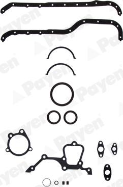 Wilmink Group WG1090548 - Комплект прокладок, блок-картер двигателя abcparts.ee