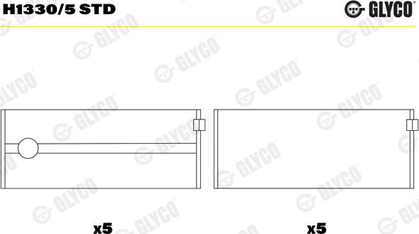 Wilmink Group WG1186411 - Комплект подшипников коленчатого вала abcparts.ee