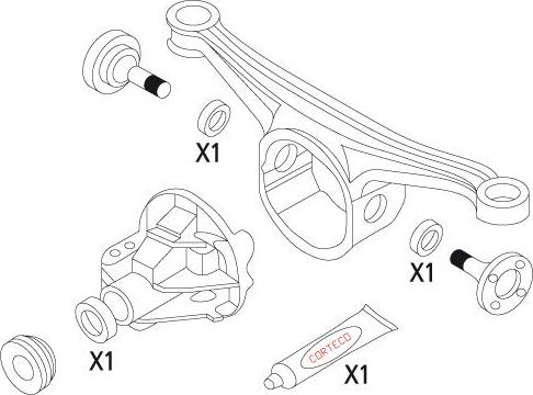 Wilmink Group WG1226391 - Комплект прокладок, дифференциал abcparts.ee