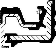 Wilmink Group WG1223836 - Уплотняющее кольцо, сальник, ступица колеса abcparts.ee