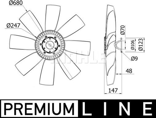 Wilmink Group WG2180791 - Вентилятор, охлаждение двигателя abcparts.ee