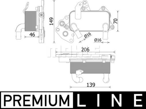 Wilmink Group WG2181185 - Масляный радиатор, автоматическая коробка передач abcparts.ee