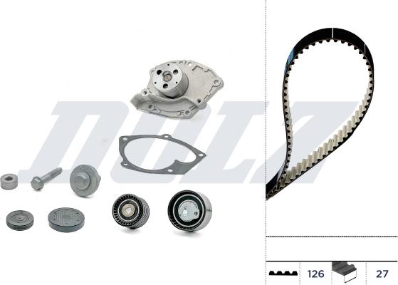 Wilmink Group WG2354996 - Водяной насос + комплект зубчатого ремня ГРМ abcparts.ee