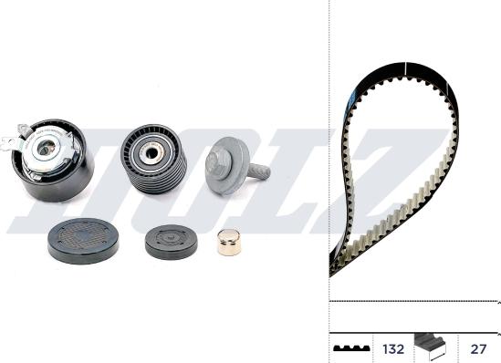 Wilmink Group WG2355962 - Комплект зубчатого ремня ГРМ abcparts.ee