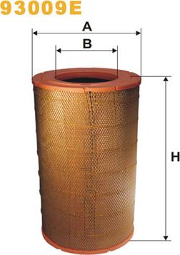 WIX Filters 93009E - Воздушный фильтр двигателя abcparts.ee