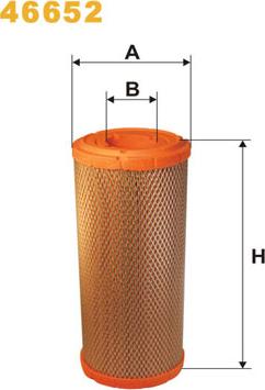WIX Filters 46652 - Воздушный фильтр двигателя abcparts.ee
